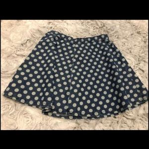 TopShop Moto (Sz XS/Sm) polka Dot Skirt